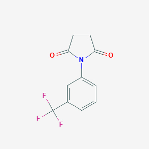 molecular formula C11H8F3NO2 B171784 1-[3-(Trifluoromethyl)phenyl]pyrrolidine-2,5-dione CAS No. 15386-94-4