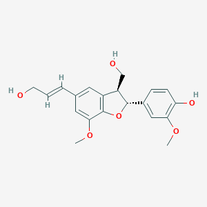 molecular formula C20H22O6 B171793 (-)-Dehydrodiconiferyl Alcohol CAS No. 155836-29-6