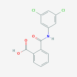 molecular formula C14H9Cl2NO3 B171797 2-[(3,5-Dichlorophenyl)carbamoyl]benzoic acid CAS No. 19368-25-3