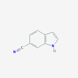 molecular formula C9H6N2 B017180 1H-Indole-6-carbonitrile CAS No. 15861-36-6