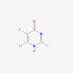 molecular formula C5H4ClFN2O B171802 6-Chloro-5-fluoro-2-methylpyrimidin-4-ol CAS No. 105806-14-2