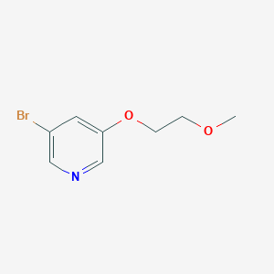 molecular formula C8H10BrNO2 B171820 3-Bromo-5-(2-methoxyethoxy)pyridine CAS No. 181585-07-9