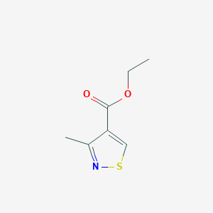 molecular formula C7H9NO2S B171821 Ethyl 3-methylisothiazole-4-carboxylate CAS No. 15901-51-6
