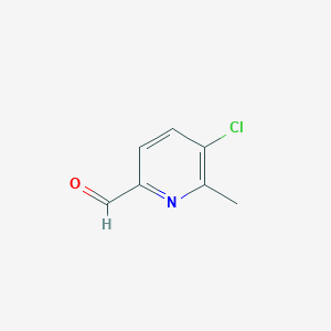 molecular formula C7H6ClNO B171838 5-Chloro-6-methylpicolinaldehyde CAS No. 137778-17-7