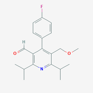 molecular formula C20H24FNO2 B017184 2,6-Diisopropyl-4-(4-fluorophenyl)-5-methoxymethylpyridine-3-carboxaldehyde CAS No. 169196-11-6
