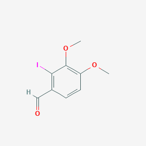 molecular formula C9H9IO3 B171845 2-Iodo-3,4-dimethoxybenzaldehyde CAS No. 138490-95-6