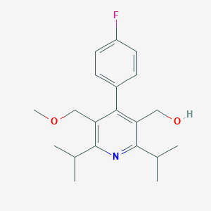 [4-(4-Fluorophenyl)-5-(methoxymethyl)-2,6-di(propan-2-yl)pyridin-3-yl]methanol