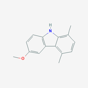 molecular formula C15H15NO B171858 6-Methoxy-1,4-dimethyl-9H-carbazole CAS No. 18028-57-4