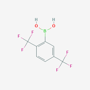 molecular formula C8H5BF6O2 B171864 2,5-Bis(trifluoromethyl)phenylboronic acid CAS No. 196083-18-8