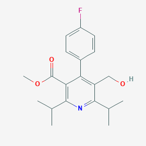 molecular formula C20H24FNO3 B017187 Methyl 4-(4-fluorophenyl)-5-(hydroxymethyl)-2,6-di(propan-2-yl)pyridine-3-carboxylate CAS No. 202859-11-8