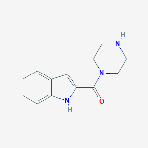 molecular formula C13H15N3O B171871 2-(piperazin-1-ylcarbonyl)-1H-indole CAS No. 136818-95-6