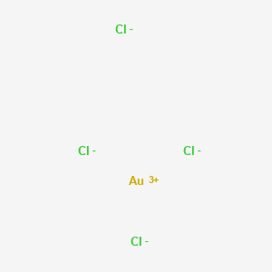molecular formula AuCl4- B171879 Tetrachloroaurate CAS No. 14337-12-3