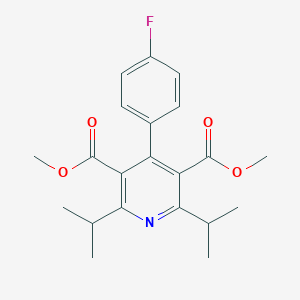 molecular formula C21H24FNO4 B017188 Dimethyl 2,6-diisopropyl-4-(4-fluorophenyl)-pyridine-3,5-dicarboxylate CAS No. 122549-42-2
