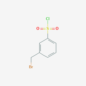 molecular formula C7H6BrClO2S B171897 3-Bromomethyl-benzenesulfonyl chloride CAS No. 148583-69-1