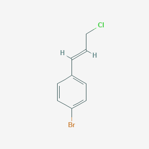 molecular formula C9H8BrCl B171901 (E)-(3-chloroprop-1-enyl)-4-bromobenzene CAS No. 104293-07-4