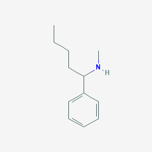 molecular formula C12H19N B171903 N-Methyl-1-phenylpentan-1-amine CAS No. 13509-75-6