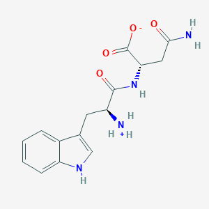 (2S)-4-amino-2-[[(2S)-2-azaniumyl-3-(1H-indol-3-yl)propanoyl]amino]-4-oxobutanoate