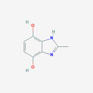 molecular formula C8H8N2O2 B017194 2-methyl-1H-benzo[d]imidazole-4,7-diol CAS No. 108129-32-4