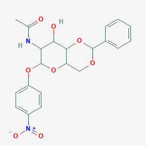 N-[8-hydroxy-6-(4-nitrophenoxy)-2-phenyl-4,4a,6,7,8,8a-hexahydropyrano[3,2-d][1,3]dioxin-7-yl]acetamide