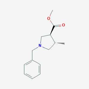 B171954 methyl (3S,4S)-1-benzyl-4-methylpyrrolidine-3-carboxylate CAS No. 181114-98-7