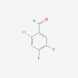 molecular formula C7H3ClF2O B171960 2-Chloro-4,5-difluorobenzaldehyde CAS No. 165047-23-4