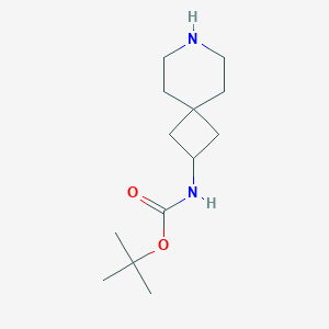 molecular formula C13H24N2O2 B171969 tert-Butyl 7-azaspiro[3.5]nonan-2-ylcarbamate CAS No. 147611-03-8