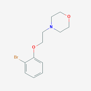 molecular formula C12H16BrNO2 B017197 4-[2-(2-Bromophenoxy)ethyl]morpholine CAS No. 101558-72-9