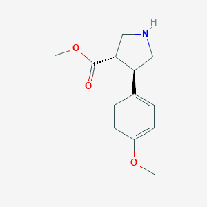 (3S,4R)-methyl 4-(4-methoxyphenyl)pyrrolidine-3-carboxylate