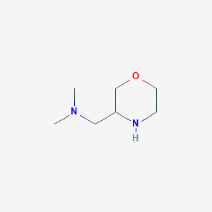 molecular formula C7H16N2O B172044 N,N-Dimethyl-1-(morpholin-3-yl)methanamine CAS No. 128454-20-6