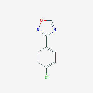 molecular formula C8H5ClN2O B172065 3-(4-Chlorophenyl)-1,2,4-oxadiazole CAS No. 10550-15-9