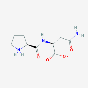 B172112 (2S)-4-amino-4-oxo-2-[[(2S)-pyrrolidin-1-ium-2-carbonyl]amino]butanoate CAS No. 107856-82-6