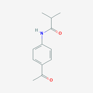 molecular formula C12H15NO2 B172158 N-(4-acetylphenyl)-2-methylpropanamide CAS No. 128184-26-9
