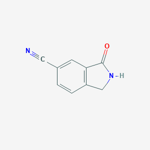 molecular formula C9H6N2O B172163 3-Oxoisoindoline-5-carbonitrile CAS No. 1261726-80-0