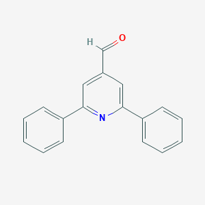 molecular formula C18H13NO B172189 2,6-Diphenylpyridine-4-carbaldehyde CAS No. 18780-01-3