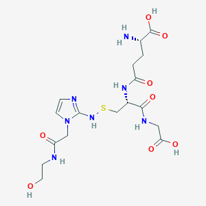 molecular formula C17H27N7O8S B017221 Rnhoh-gsh conjugate CAS No. 104939-14-2