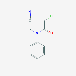 molecular formula C10H9ClN2O B172210 2-chloro-N-(cyanomethyl)-N-phenylacetamide CAS No. 16272-49-4
