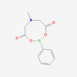 molecular formula C11H12BNO4 B172217 6-Methyl-2-phenyl-1,3,6,2-dioxazaborocane-4,8-dione CAS No. 109737-57-7