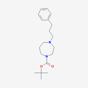 tert-Butyl 4-(3-phenylpropyl)-1,4-diazepane-1-carboxylate