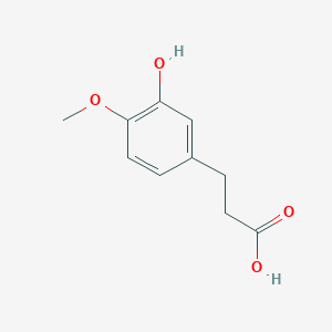 molecular formula C10H12O4 B017224 3-Hydroxy-4-methoxybenzenepropanoic acid CAS No. 1135-15-5