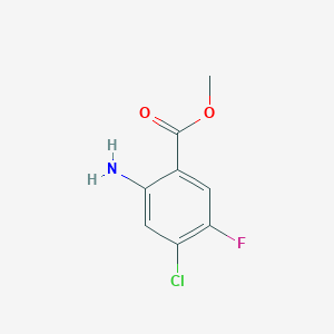 molecular formula C8H7ClFNO2 B172270 Methyl 2-amino-4-chloro-5-fluorobenzoate CAS No. 104901-79-3