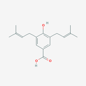 molecular formula C17H22O3 B172284 Nervogenic acid 