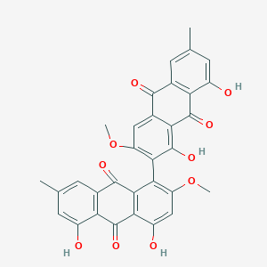 molecular formula C32H22O10 B172308 Floribundone 1 CAS No. 118555-84-3