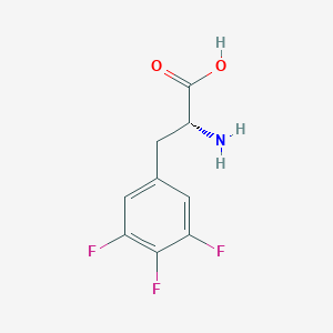 molecular formula C9H8F3NO2 B172310 D-(3,4,5-三氟苯基)-丙氨酸 CAS No. 1217684-62-2