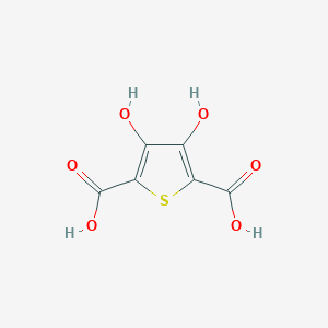 molecular formula C6H4O6S B172312 3,4-Dihydroxythiophene-2,5-dicarboxylic acid CAS No. 14282-58-7
