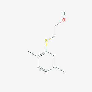 molecular formula C10H14OS B172315 2-(2,5-Dimethylphenyl)sulfanylethanol CAS No. 16600-60-5