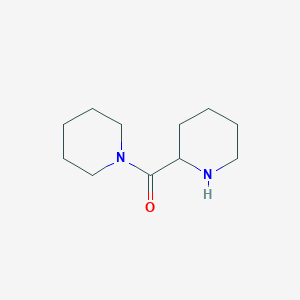 molecular formula C11H20N2O B172329 Piperidin-1-yl(piperidin-2-yl)methanone CAS No. 130497-28-8