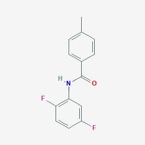 molecular formula C14H11F2NO B172332 N-(2,5-difluorophenyl)-4-methylbenzamide CAS No. 104608-52-8