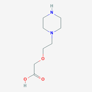 molecular formula C8H16N2O3 B172338 2-(2-(Piperazin-1-yl)ethoxy)acetic acid CAS No. 197969-01-0