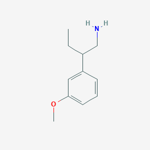 molecular formula C11H17NO B172339 2-(3-Methoxyphenyl)butan-1-amine CAS No. 123312-25-4