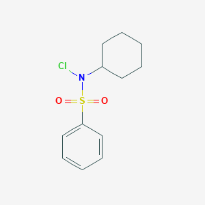 molecular formula C12H16ClNO2S B172343 N-Chloro-N-cyclohexylbenzenesulfonamide CAS No. 15963-66-3